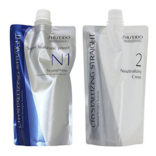 Shiseido Crystallizing Straight For Natural to Sensitized hair(old version : Fine or Tinted Hair) N1+2 400g(a piece)