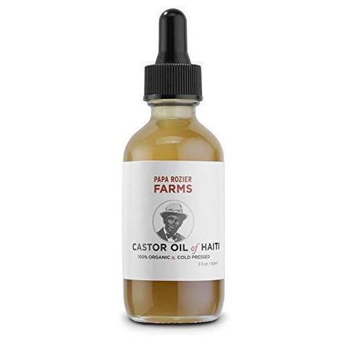 Organic Castor Oil - How Mother Nature Would Want It - 2oz - 100% Pure - Cold Pressed - Hexane Free - For Hair, Skin, Eyelashes, Eyebrows & Nails - from Papa Rozier Farms