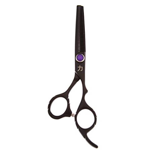 ShearsDirect Japanese Stainless 35 Tooth Professional Thinning Shear, Black, 2.5 Ounce