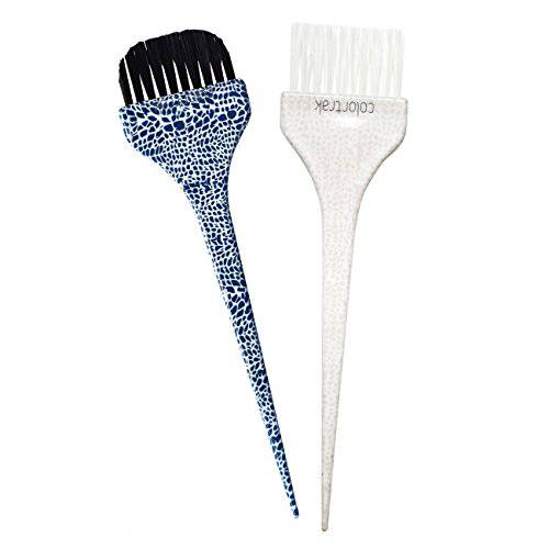 Colortrak Safari Chic Color Brushes, Prints, Perfect for Multiple Colors, Highlights, or Lowlights, 1 Firm Bristle and 1 Ultra Soft Feather Brush, Reusable and Easily Washable, 2 Brushes