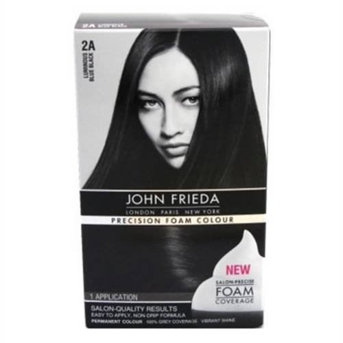 John Frieda Precision Foam Colour Permanent Hair Colour Kit Luminous Blue Black [2A] 1 Each (Pack of 2)