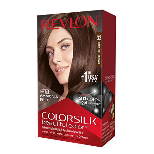 Revlon Colorsilk Haircolor, Dark Soft Brown, 4.4 Ounces (Pack of 3)