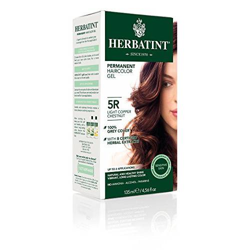 HERBATINT 5R Light Copper Chestnut Permanent Hair Colour, 4 OZ