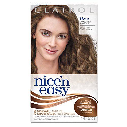 Nice ’N Easy Permanent Hair Color 6A Natural Light Ash Brown 1 Kit