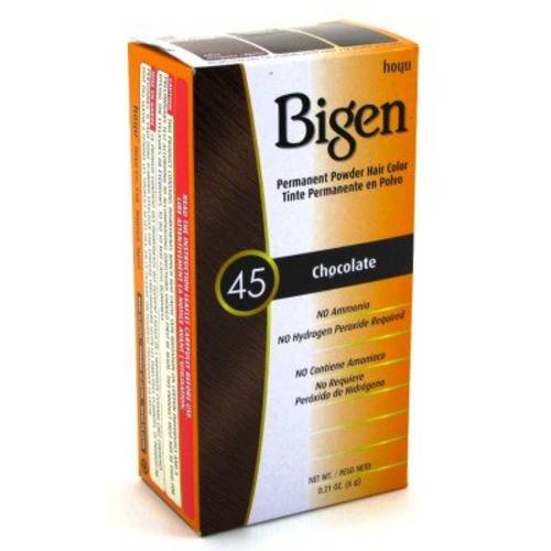 Bigen Powder Hair Color 45 Chocolate, 0.21 Ounce (Pack of 6)