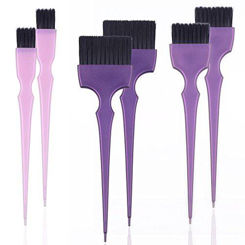 PERFEHAIR Hair Dye Coloring Brushes Kit Color Applicator Tint Brush-6 Pieces