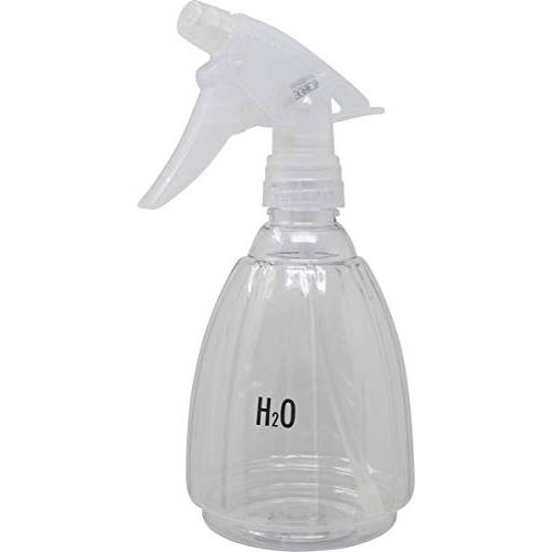Bar5F Plastic Spray Bottle, 12 oz | Leak Proof, Empty, Trigger Handle, Adjustable Fine to Stream Output, Refillable, Heavy Duty Sprayer for Hair Salons & Spas, Household Cleaners, Cooking | Smoke Grey