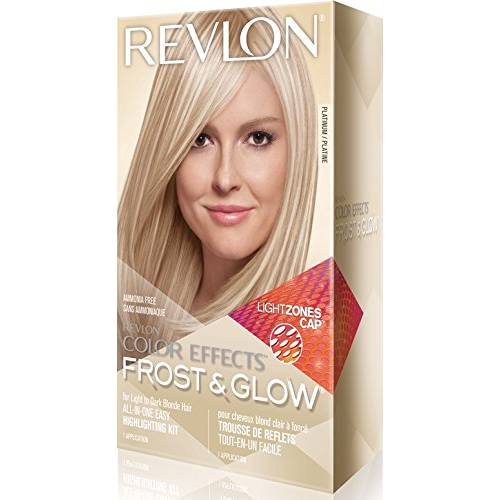 Permanent Hair Color by Revlon, Permanent Hair Dye, Color Effects Highlighting Kit, Ammonia Free & Paraben Free, Platinum, 8 Oz, (Pack of 1)