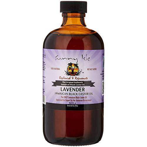 Sunny Isle Lavender Jamaican Castor Oil, Black, 8 oz