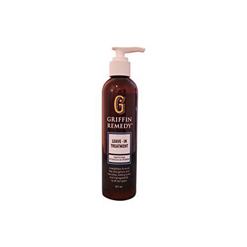 Griffin Remedy Leave-In Conditioner Treatment-Lightweight Moisture Formula to Smooth Frizz and Add Shine For All Hair Types-All Natural, Sulfate Free, Paraben Free, 8 fl oz