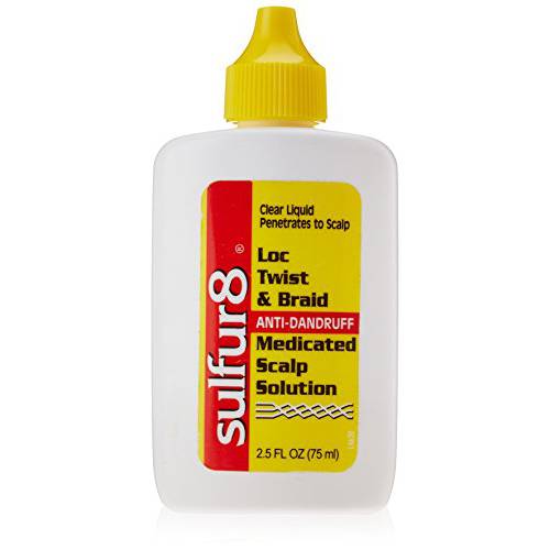 Sulfur8 Loc Twist and Braid Medicated Scalp Solution, 2.5 Ounce
