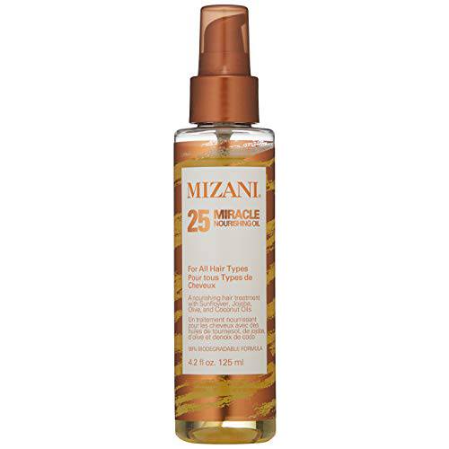 MIZANI 25 Miracle Nourishing Oil Lightweight, Nourishing Hair Oil with Coconut Oil for All Hair Types | 4.2 Fl Oz