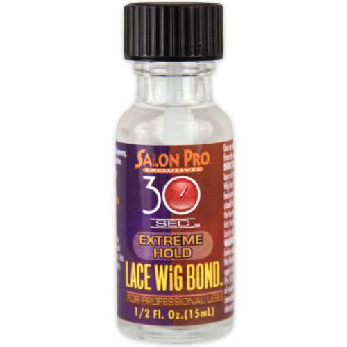 Salon Pro 30 Sec Lace Wig Bond Extreme Hold, 0.5 Ounce