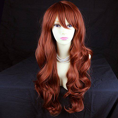 Wonderful Long Layered Wavy Fox Red Ladies Wig from Wiwigs