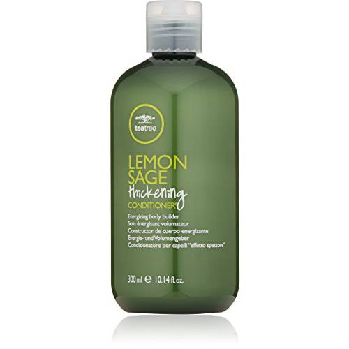 Tea Tree Lemon Sage Thickening Conditioner, Builds Body + Boosts Volume, For Fine Hair