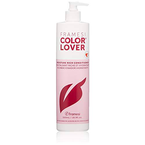 Framesi Color Lover Moisture Rich Conditioner, Sulfate Free Conditioner with Coconut Oil and Quinoa, Color Treated Hair