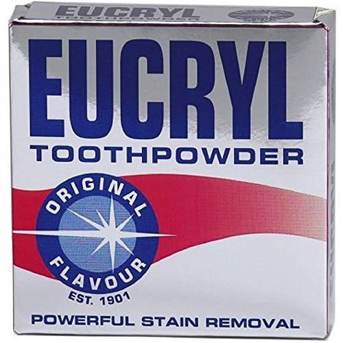 Eucryl Smokers Toothpowder Original 50g, Powerful Stain Remover (Pack of 6)