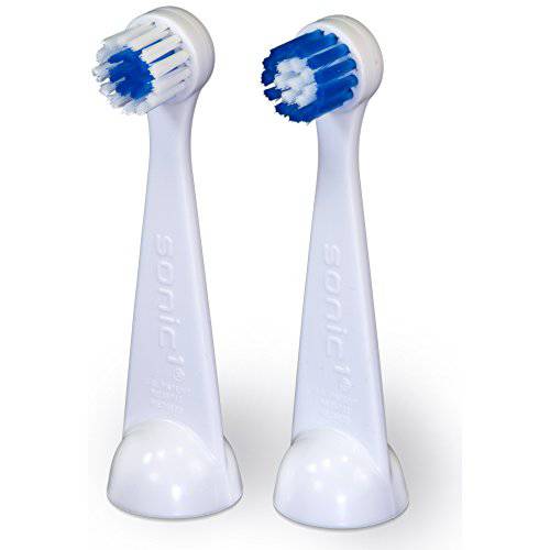 Cybersonic3 Compact Replacement Brush Heads, 2 Pack, Compatible With All Cybersonic Electric Toothbrushes