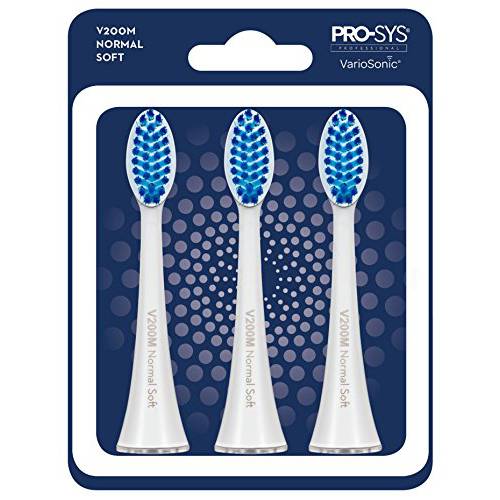 PRO-SYS® VarioSonic® V200M Normal Soft Replacement Heads, Pack of 3. Also fits Burst Brush