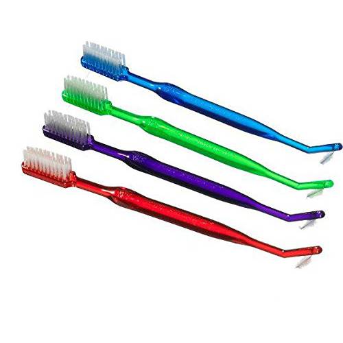Orthodontic Toothbrush ~ V Trim + Interproximal Brush (4 Toothbrushes)