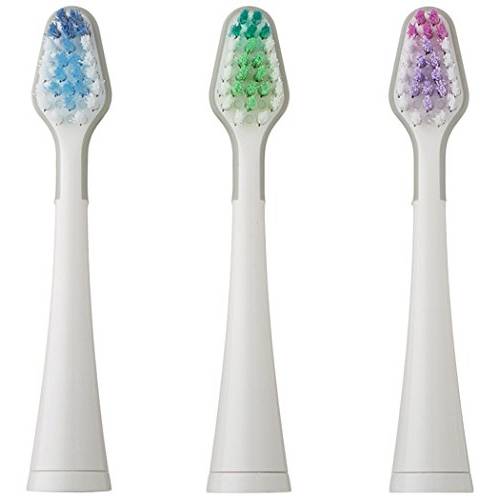Smile Bright Store Platinum Sonic Toothbrush Replacement Brush Heads - Soft Bristles, 3 Count (Pack of 1)