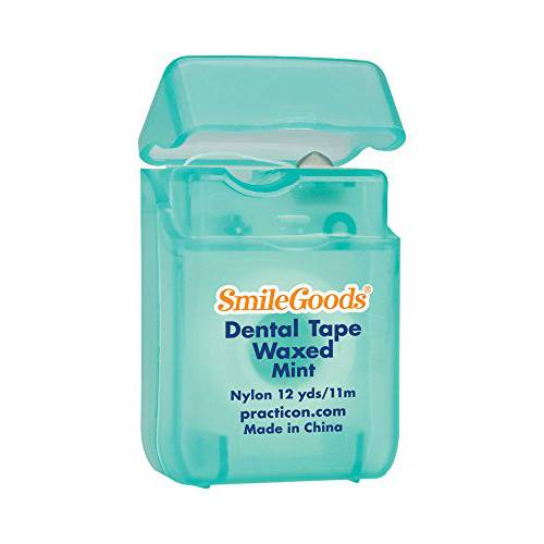 Practicon 7045208 SmileGoods Mint Waxed Dental Tape (Pack of 72)