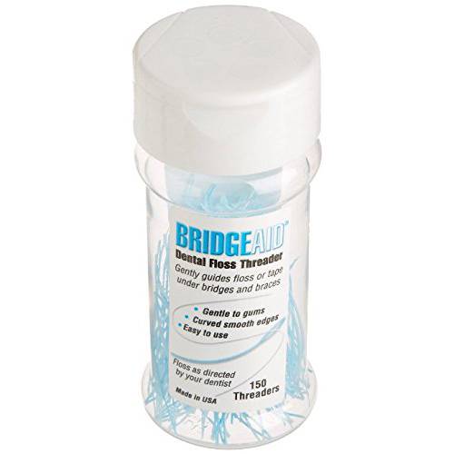 BridgeAid Dental Floss Threader Bottle 150, 1 Bottle