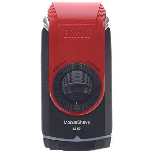 Braun Mobile Pocket Shaver M60 Red, 3.2 Ounce