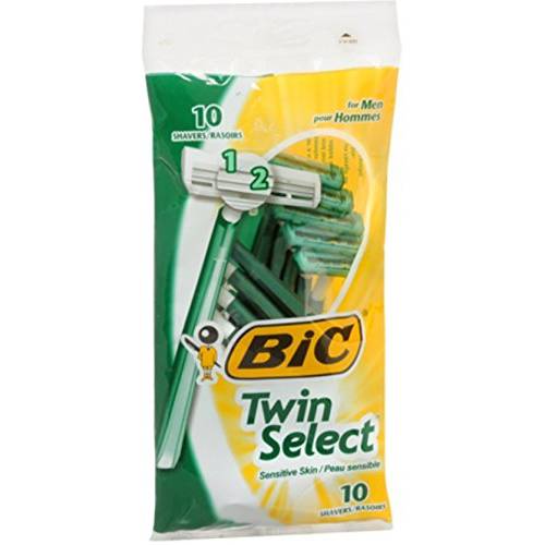 Bic Shaver Mens Twin Sensitive 10 Count (Pack of 2)