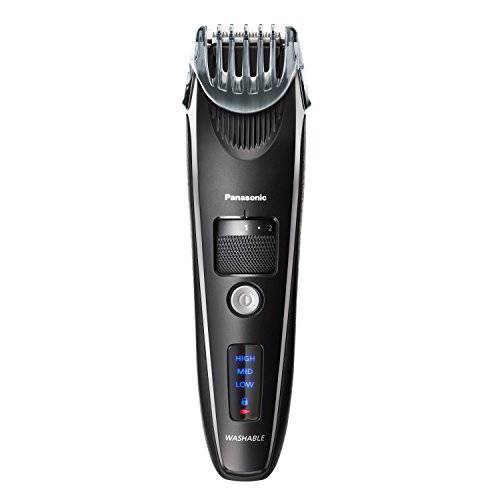 Panasonic Beard Trimmer for Men Cordless Precision Power, Hair Clipper with Comb Attachment and 19 Adjustable Settings, Washable, ER-SB40-K, 0.5-10mm lengths, 1 Pack