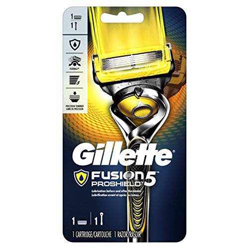 Gillette ProGlide Shield Men’s Razor Handle + 1 Blade Refill, Shields Against Skin Irritation (Packaging May Vary)