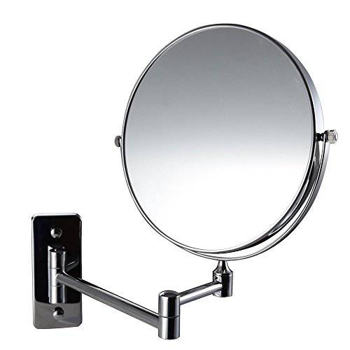 Magik 10x Magnification Two-Sided Swivel Wall Mount Mirror 8-Inch, Polished Chrome (10X)