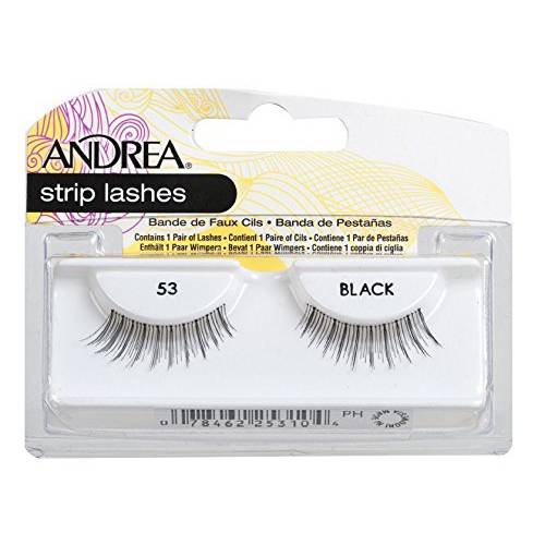 Andrea Eyelash Strip Lashes Black [53] 1 ea (Pack of 4)