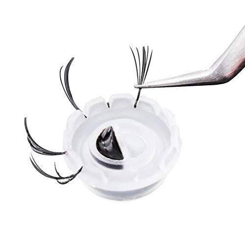 50Pcs Eyelash Extensions Glue Cup Glue Holder Tools to Make Fan Easy by LSKeenon