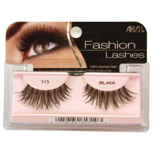 Ardell Fashion Lashes False Eyelashes - 113 Black (Pack of 4)
