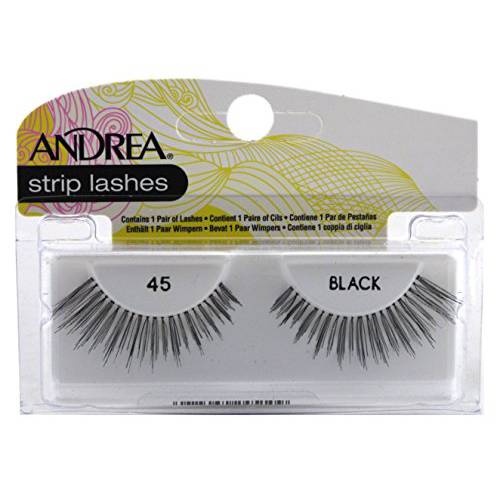 Andrea Lashes Strip Style 45 Black (6 Pack)