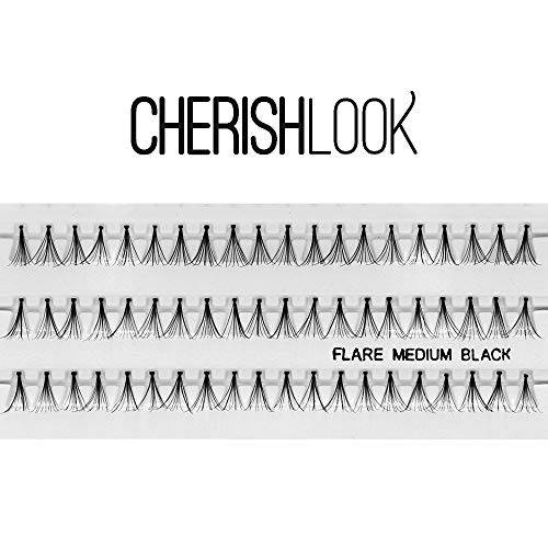 Cherishlook Professional 10packs Eyelashes - Flare Medium Black