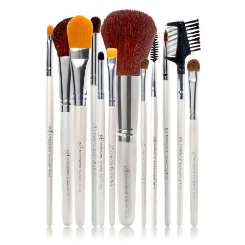 e.l.f. Professional Set Of 12 Brushes, Vegan Makeup Tools, For Expert Blending, Contouring & Highlighting