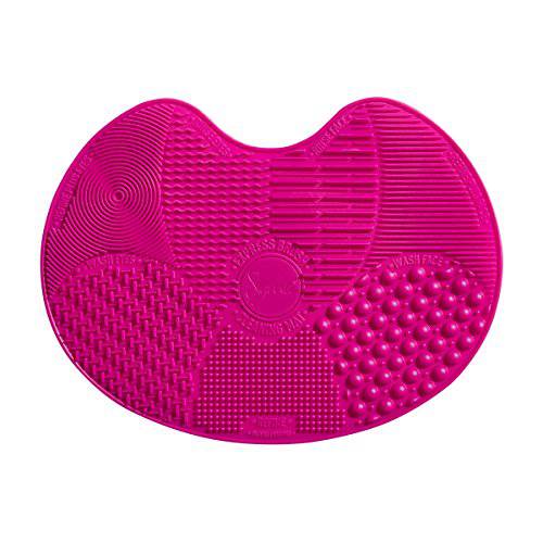 Sigma Beauty Sigma Spa Express Pink Silicone Brush Cleaning Mat with Suction Cups & Compact Design - Fits Any Sink for Cleaning Makeup Brushes