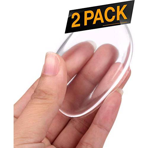 2 Pack Silicone Makeup Sponge [Washable] Premium Quality - Gel Foundation Makeup and Puff BB - Best Silisponge Cosmetic Beauty Tools Blender [Clear]
