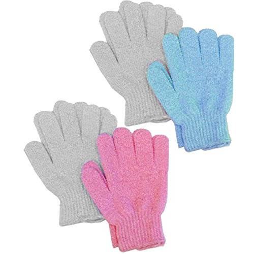 Aquasentials Exfoliating Bath Gloves (4 pairs)