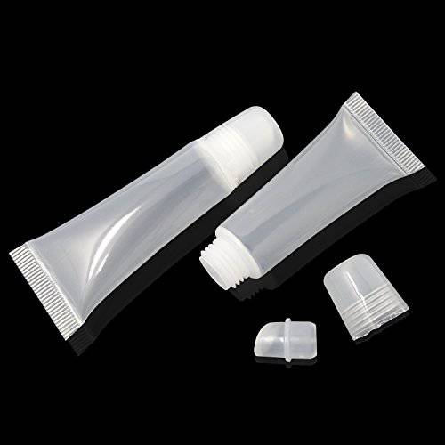 Honbay 10PCS 8ml Refillable Clear Empty Lip Gloss Balm Containers Soft Empty Tubes