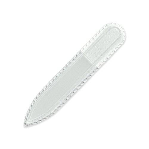 Mont Bleu Small Premium Glass Nail File - Genuine Czech Tempered Glass - Lifetime Guarantee - Handmade in Czech Republic - Best Crystal Nail File for Natural Nails