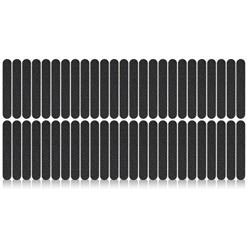 ForPro Professional Collection Mini Foam Board, 100/180 Grit, Double-Sided Manicure Nail File, Black, 3.5” l x .5” w, Pack of 50