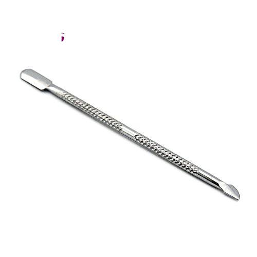 KADS 1pcs/lot Stainless Steel Cuticle Pusher Leftover Skin Remover Manicure Nail Silver Nail Salon cuticle pusher for nail tool