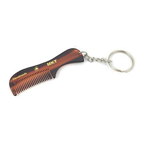 G.B.S Handmade Saw-cut Men’s Beard Mustache Folding Comb - with Key chain - Relax Scalp- Styling For All Length Hair - Travel Kit Sized for Grooming | Effortless Glide | Christmas Day Gift