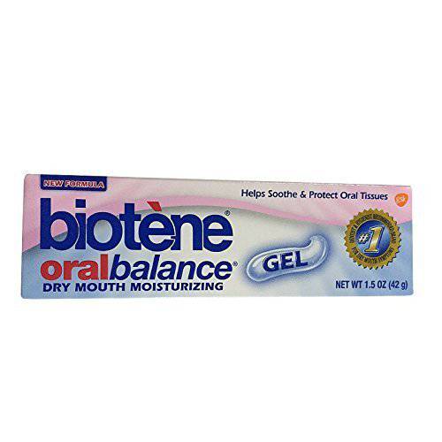 Biotene Oral Balance Moisturizing Gel, Alcohol Free Gel and Dry Mouth Gel, Flavor Free, 1.5 Oz