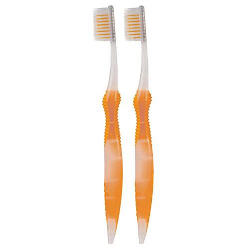 Sofresh Flossing Toothbrush - Adult Size | Your Choice of Color | (2, Orange)