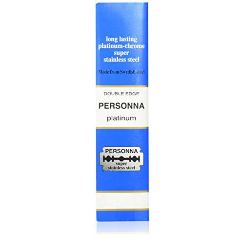 200 TWO HUNDRED Personna Platinum Double Edge Razor Blades - Made from Swedish Steel