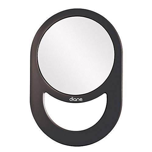 Round Handheld Salon Mirror Black